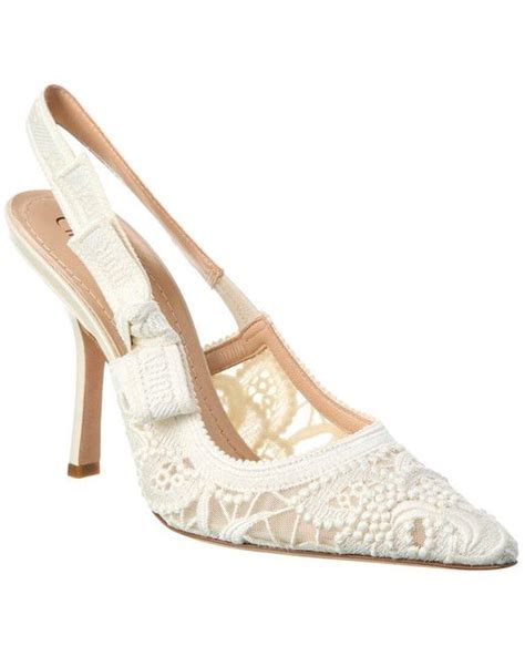 dior white lace heels|Dior platform wedge shoes.